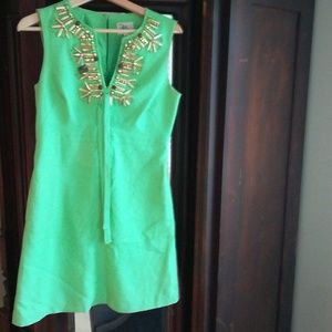 Green mod Milly dress